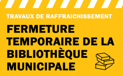 Travaux de rafraichissement à la Bibliothèque Municipale